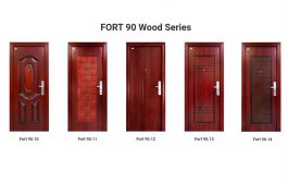 Fortress Pintu Baja Motif Kayu Ramah Lingkungan