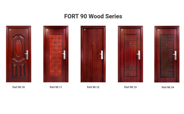 Fortress Pintu Baja Motif Kayu Ramah Lingkungan